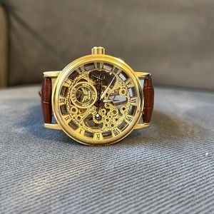Sewor Men’s Watch Mechanical Skeleton Transparent Vintage Style